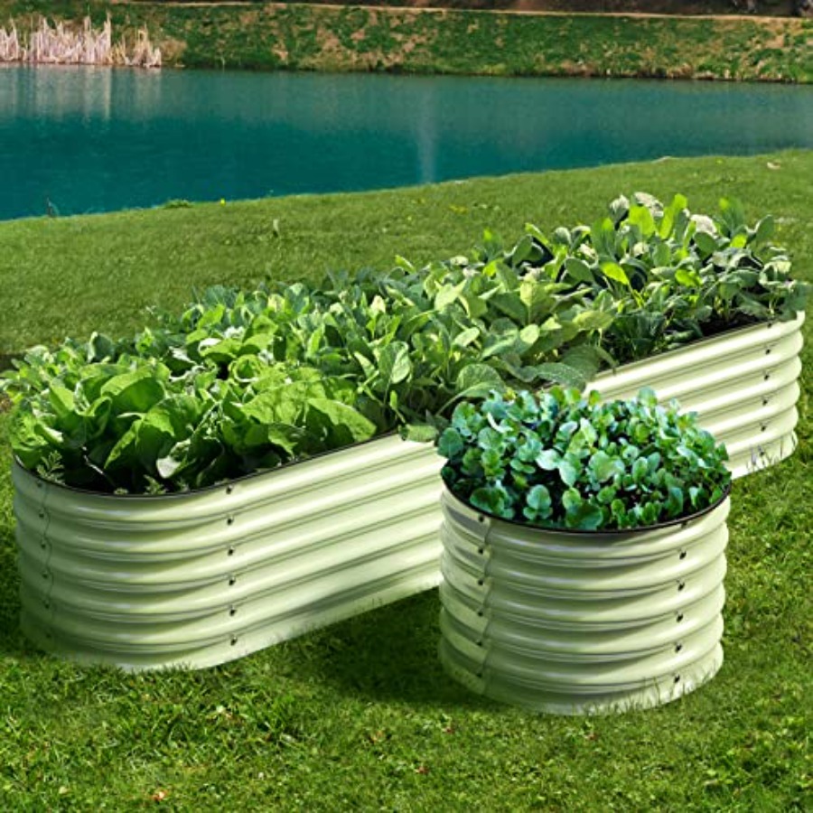 Raised Garden Bed - أحواض زراعة خارجية مُصممة على شكل