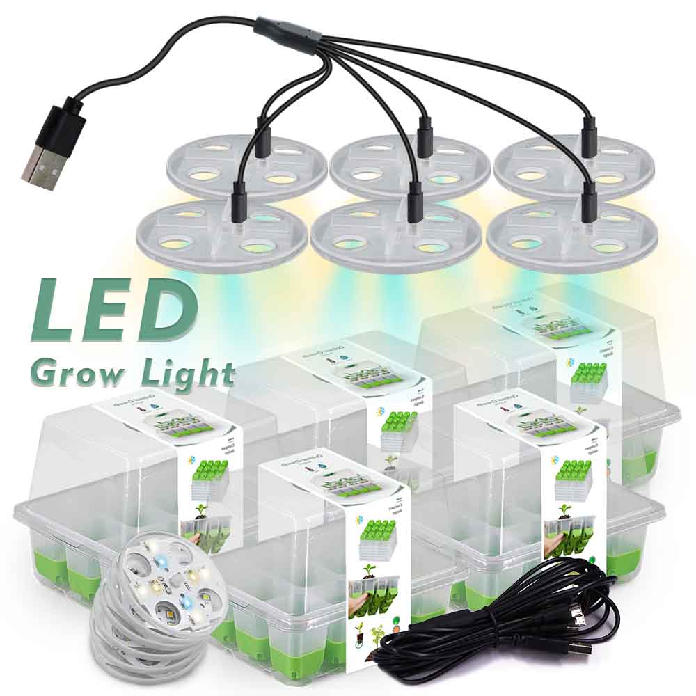 Grow Light Led - مجموعة صينية تشغيل الشتلات الخفيفة LED