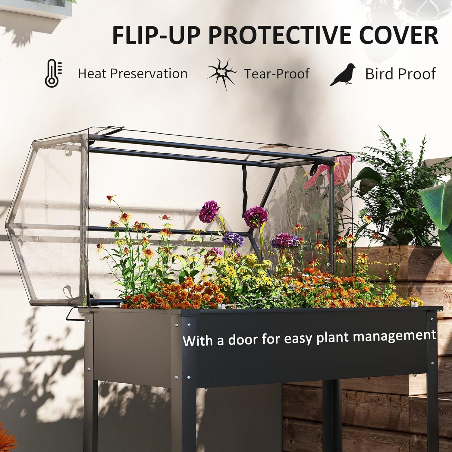 حوض زراعة مرتفع أسود للاستخدام - مراجعة Raised Garden Bed وسعره