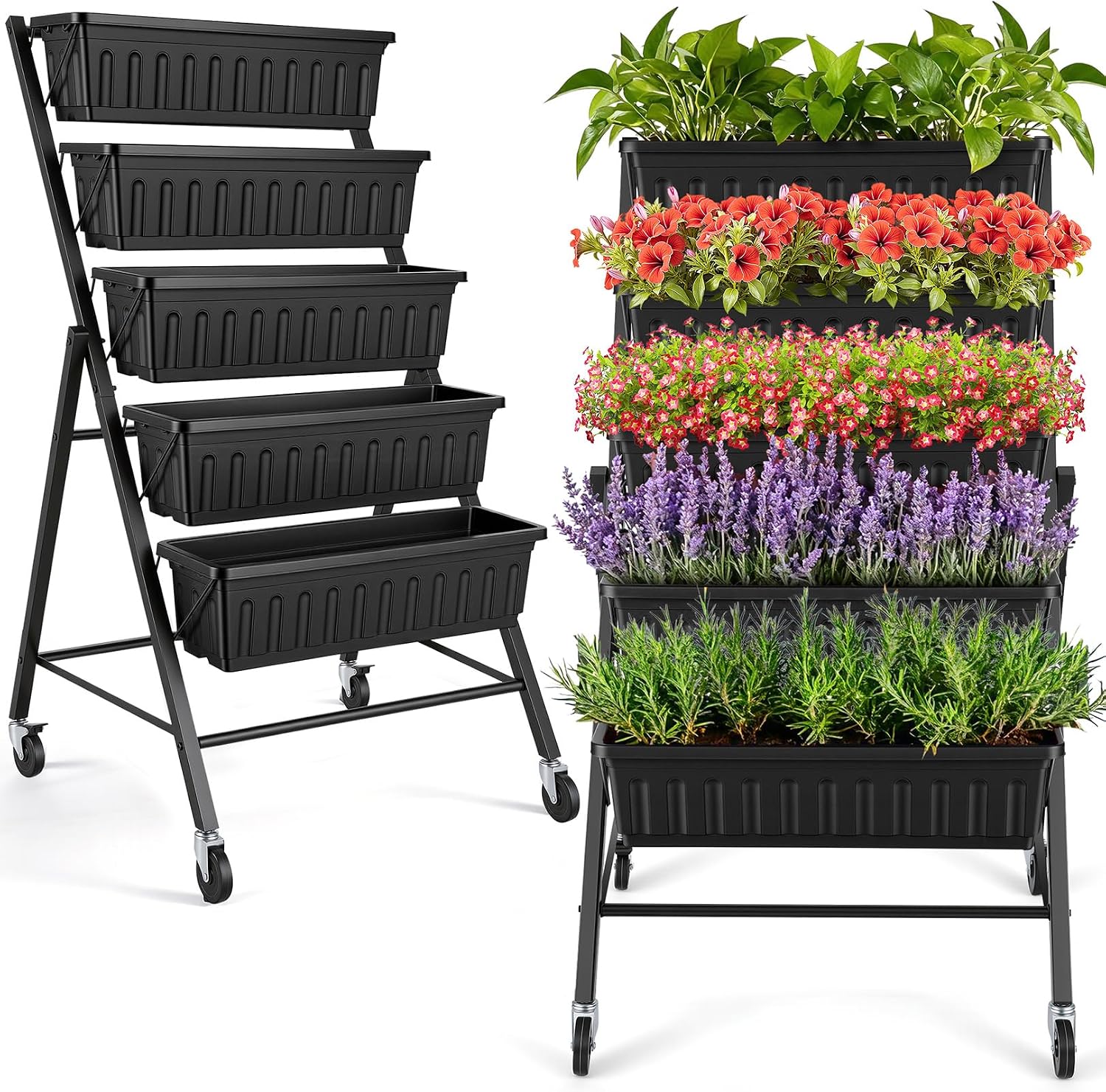 حوض زراعة عمودي مرتفع مزود بعج - مراجعة Indoor Herb Garden وسعره