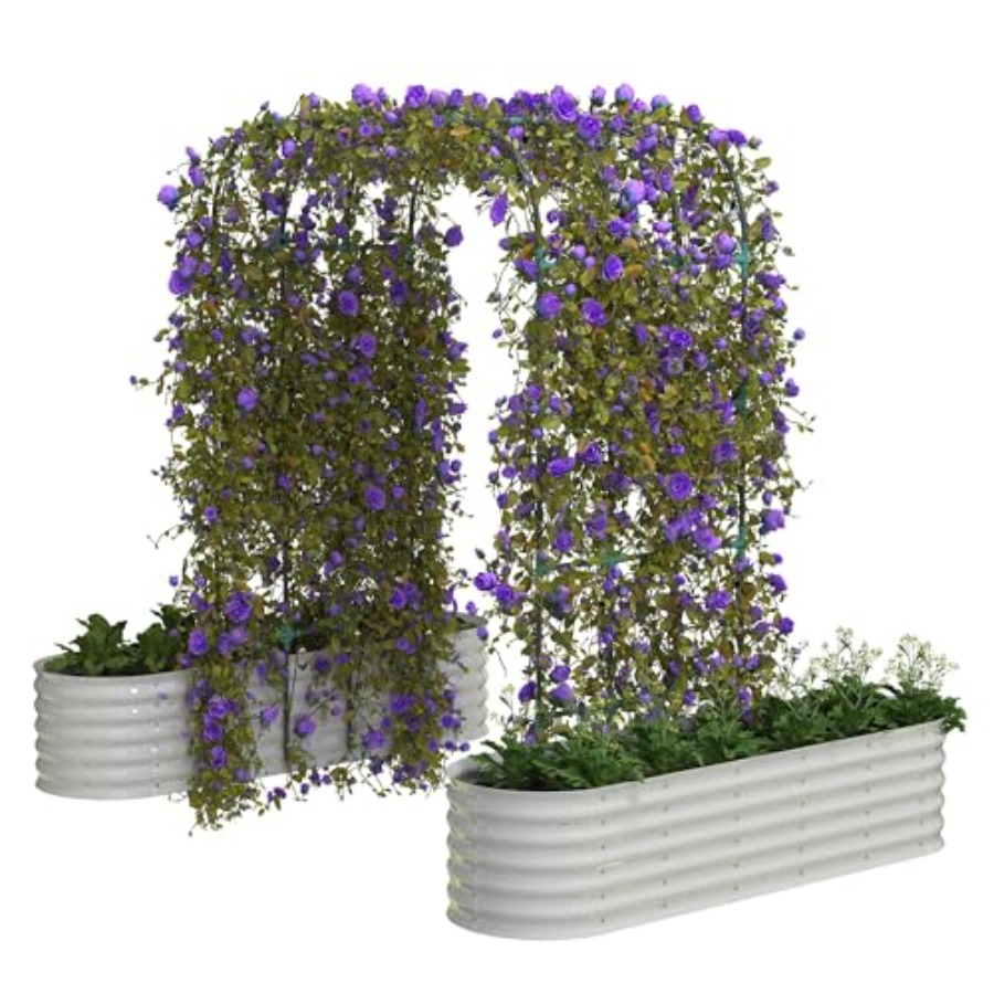 حوض زراعة مرتفع مجلفن بارتفاع  - مراجعة Raised Garden Bed وسعره