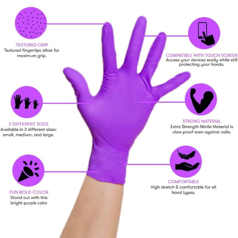 50/100 قطعة قفازات النتريل الب - مراجعة Garden Gloves وسعره