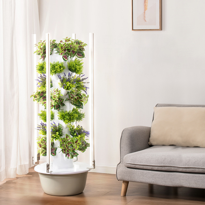 مع Led تنمو ضوء شجرة الفضاء بر - مراجعة Vertical Planter وسعره
