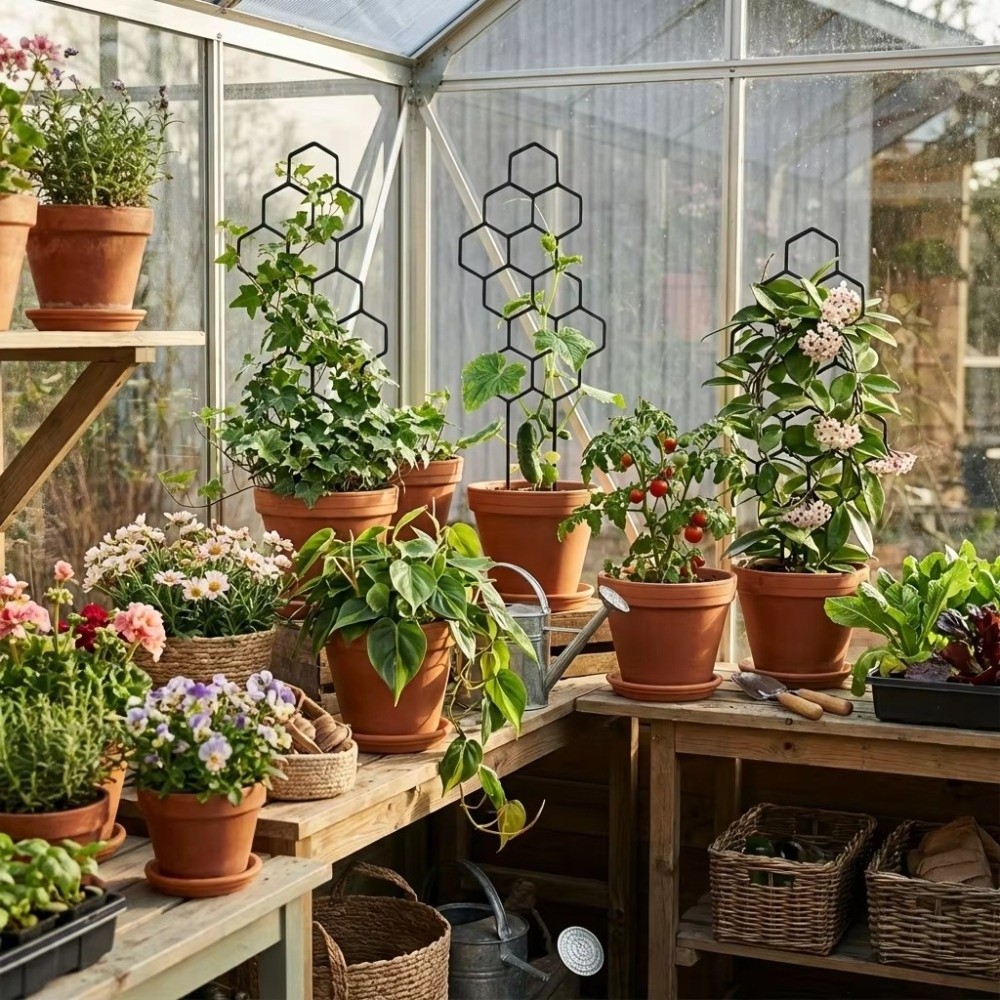 دعامة نباتات بتصميم خلية النحل - مراجعة Indoor Herb Garden وسعره