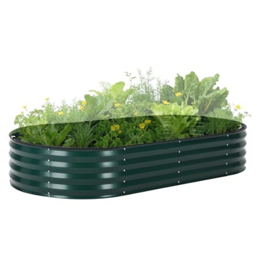 طقم حوض زراعة خارجي مصنوع من ا - مراجعة Raised Garden Bed وسعره